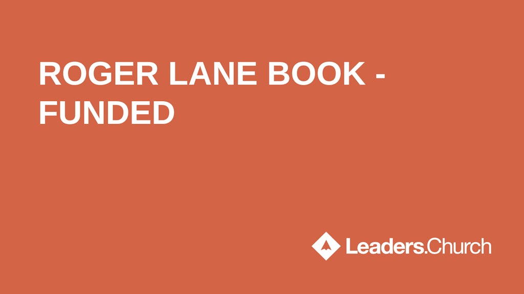 Text "Roger Lane Book - Funded" on orange background