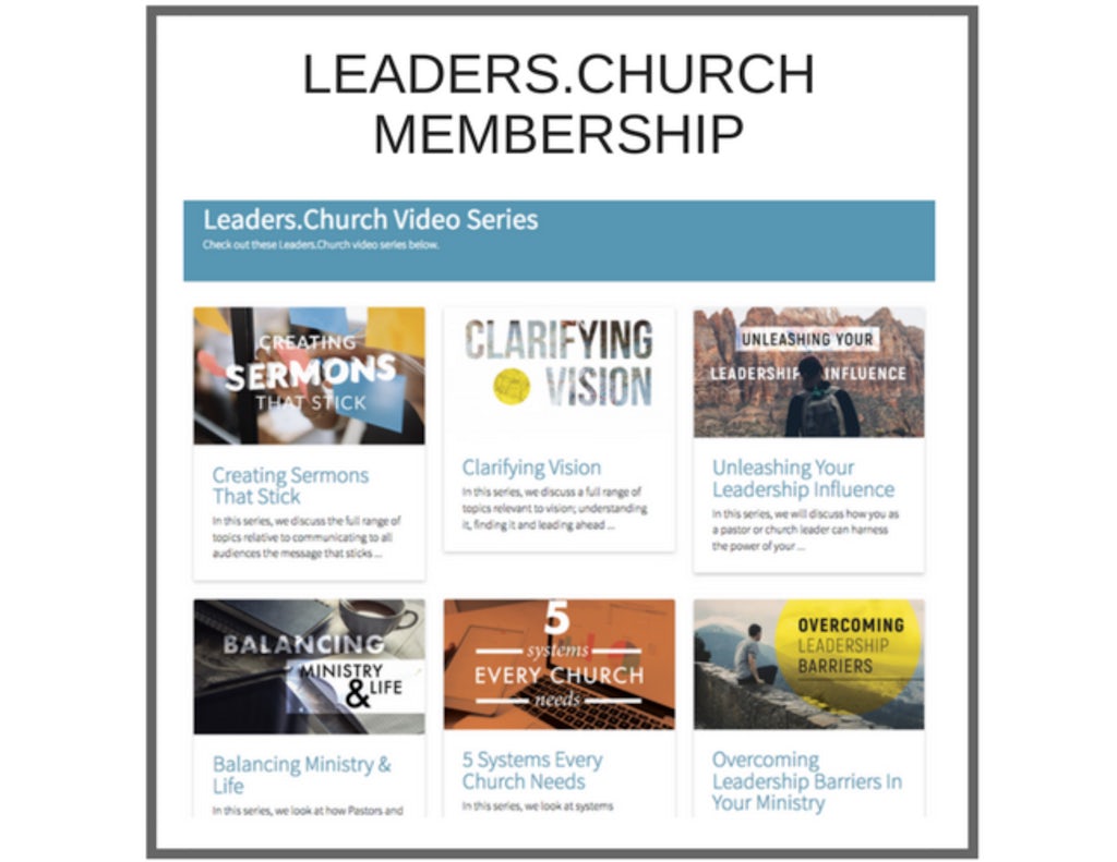 Leaders.Church $1 Trial Membership